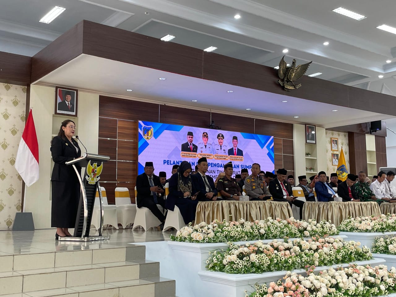 Bupati Vera Lantik Tiga Pejabat Donggala, Minta Tingkatkan Pelayanan Publik