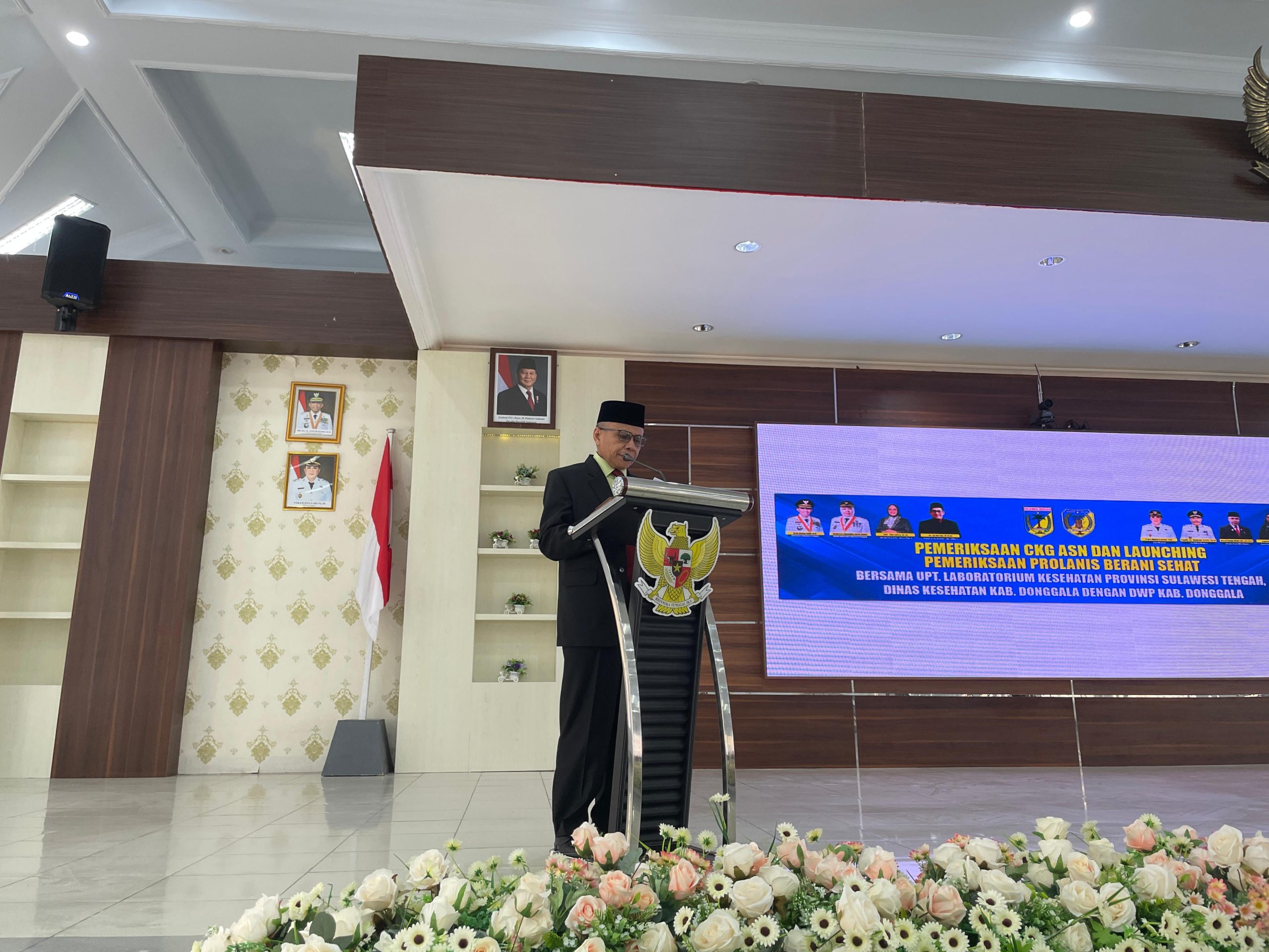 Sekda Donggala Buka CKG ASN, Sekaligus Luncurkan Prolanis di Kabupaten Donggala